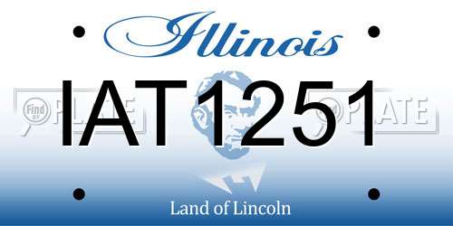 IAT1251 Illinois License Plate
