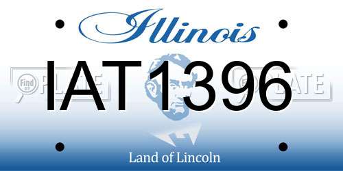 IAT1396 Illinois License Plate