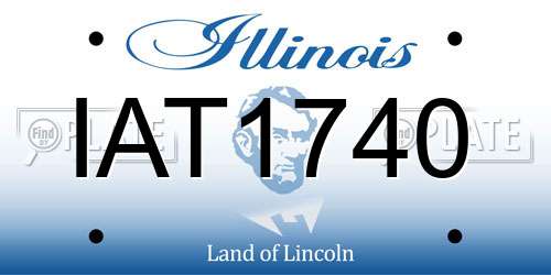 IAT1740 Illinois License Plate