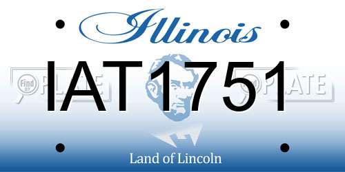 IAT1751 Illinois License Plate