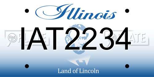 IAT2234 Illinois License Plate