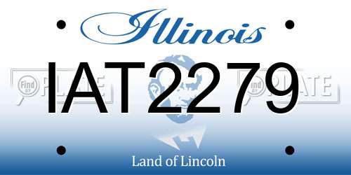 IAT2279 Illinois License Plate