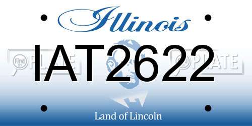 IAT2622 Illinois License Plate