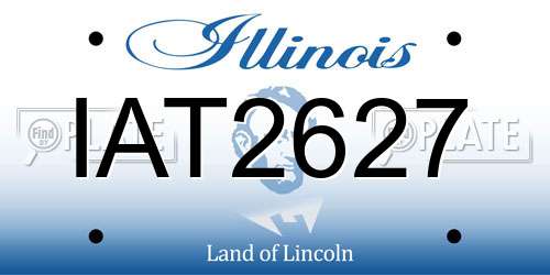 IAT2627 Illinois License Plate
