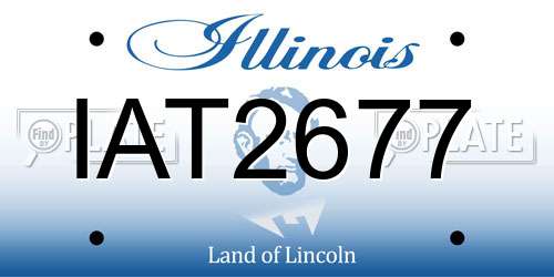 IAT2677 Illinois License Plate