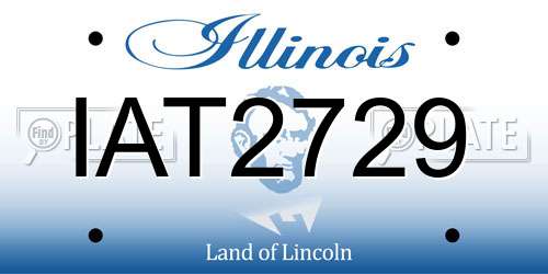 IAT2729 Illinois License Plate