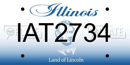 IAT2734 Illinois License Plate
