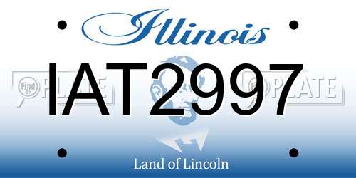 IAT2997 Illinois License Plate