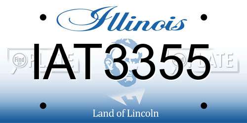 IAT3355 Illinois License Plate