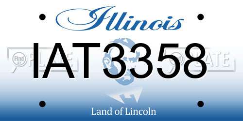 IAT3358 Illinois License Plate