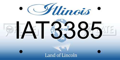 IAT3385 Illinois License Plate