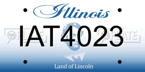 IAT4023 Illinois License Plate