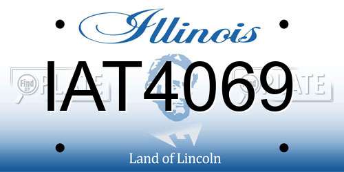 IAT4069 Illinois License Plate