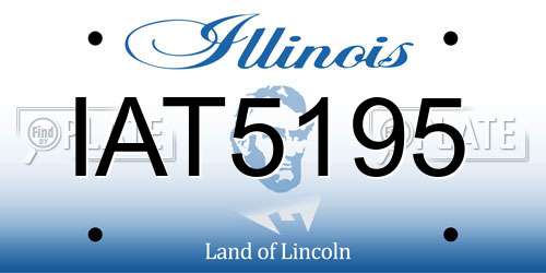 IAT5195 Illinois License Plate