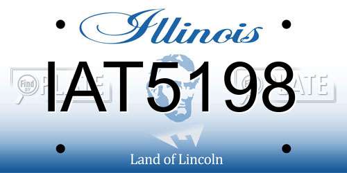 IAT5198 Illinois License Plate