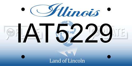 IAT5229 Illinois License Plate
