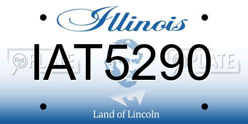 IAT5290 Illinois License Plate