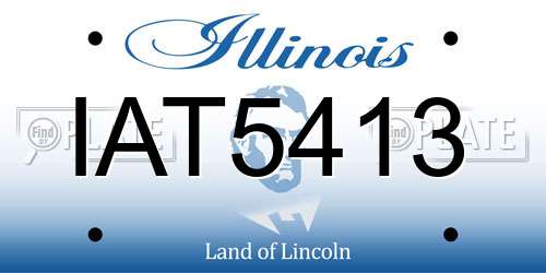 IAT5413 Illinois License Plate