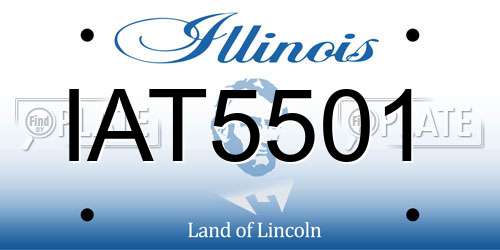 IAT5501 Illinois License Plate