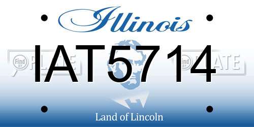 IAT5714 Illinois License Plate