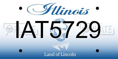 IAT5729 Illinois License Plate