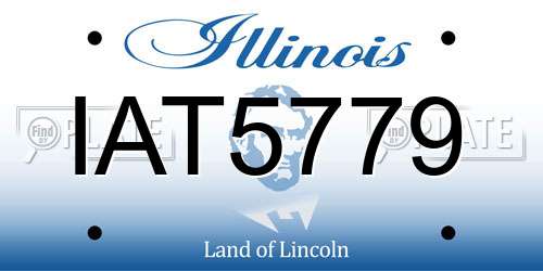 IAT5779 Illinois License Plate