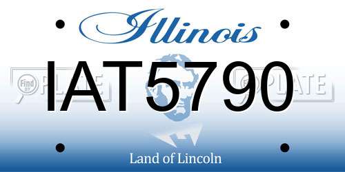 IAT5790 Illinois License Plate