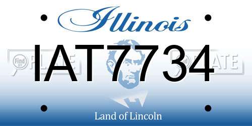 IAT7734 Illinois License Plate