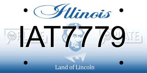 IAT7779 Illinois License Plate