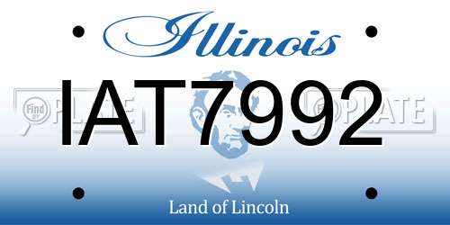 IAT7992 Illinois License Plate