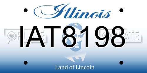 IAT8198 Illinois License Plate
