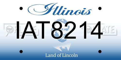IAT8214 Illinois License Plate