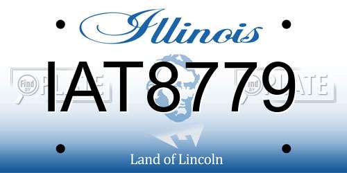IAT8779 Illinois License Plate