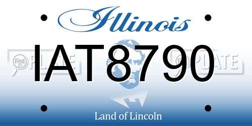 IAT8790 Illinois License Plate