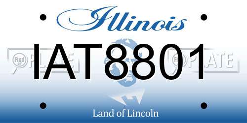 IAT8801 Illinois License Plate