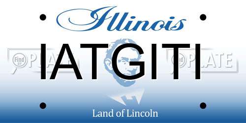 IATGITI Illinois License Plate
