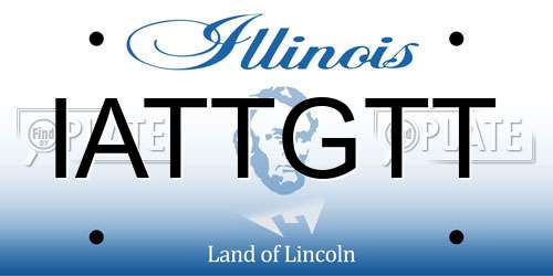 IATTGTT Illinois License Plate