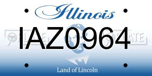 IAZ0964 Illinois License Plate