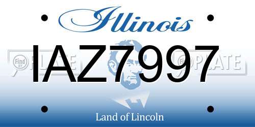 IAZ7997 Illinois License Plate