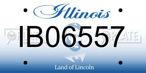 IB06557 Illinois License Plate