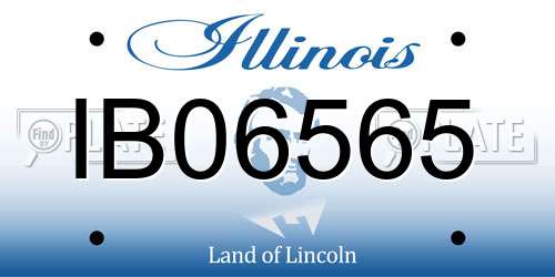 IB06565 Illinois License Plate