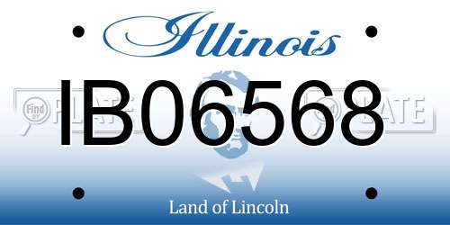 IB06568 Illinois License Plate
