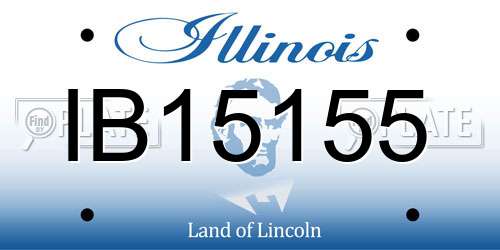 IB15155 Illinois License Plate