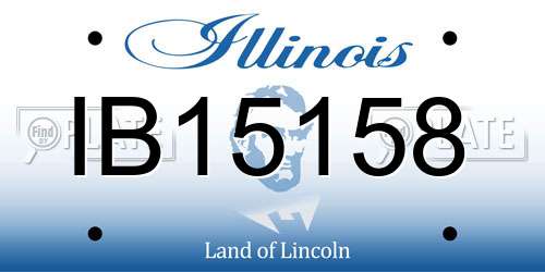 IB15158 Illinois License Plate