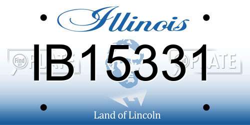 IB15331 Illinois License Plate