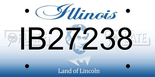 IB27238 Illinois License Plate