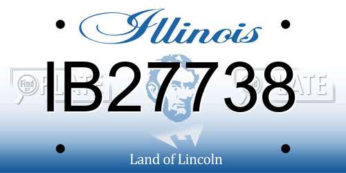IB27738 Illinois License Plate