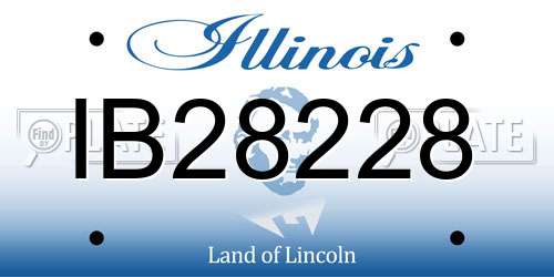 IB28228 Illinois License Plate