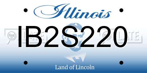 IB2S220 Illinois License Plate