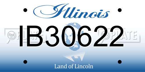 IB30622 Illinois License Plate